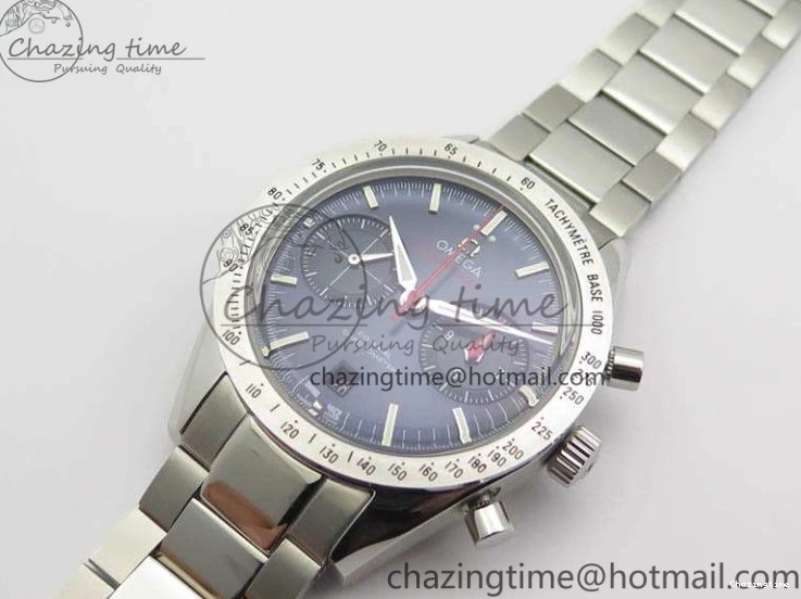 0210 Speedmaster ’57 Co-Axial OMF 1:1 Best Edition Blue Dial White Markers On SS Bracelet A Sustainable 8145